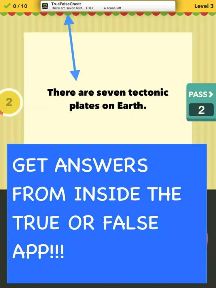 Cheat for True or False - All Answers iPad  Screenshots