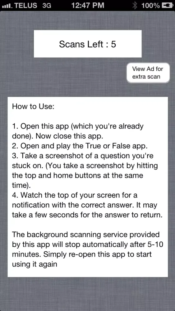Cheat for True or False - All Answers Screenshots