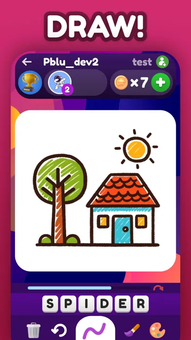 Zrzuty ekranu Pictionic: Draw & Guess Words