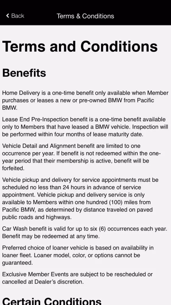 Lifestyle Membership Screenshots