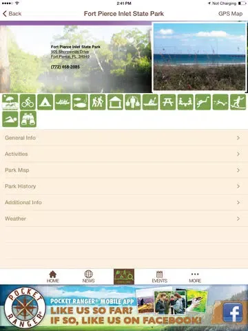 تصاویر Florida State Parks Guide- Pocket Ranger® iPad 