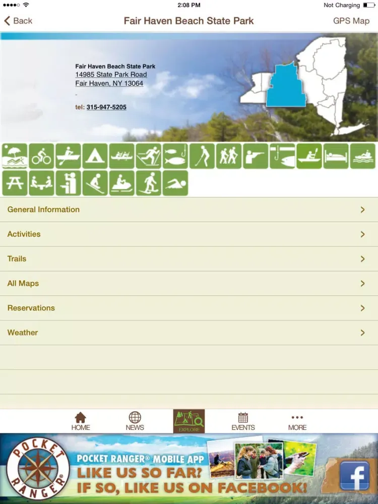 Captures d'écran de New York State Parks Guide- Pocket Ranger® iPad 
