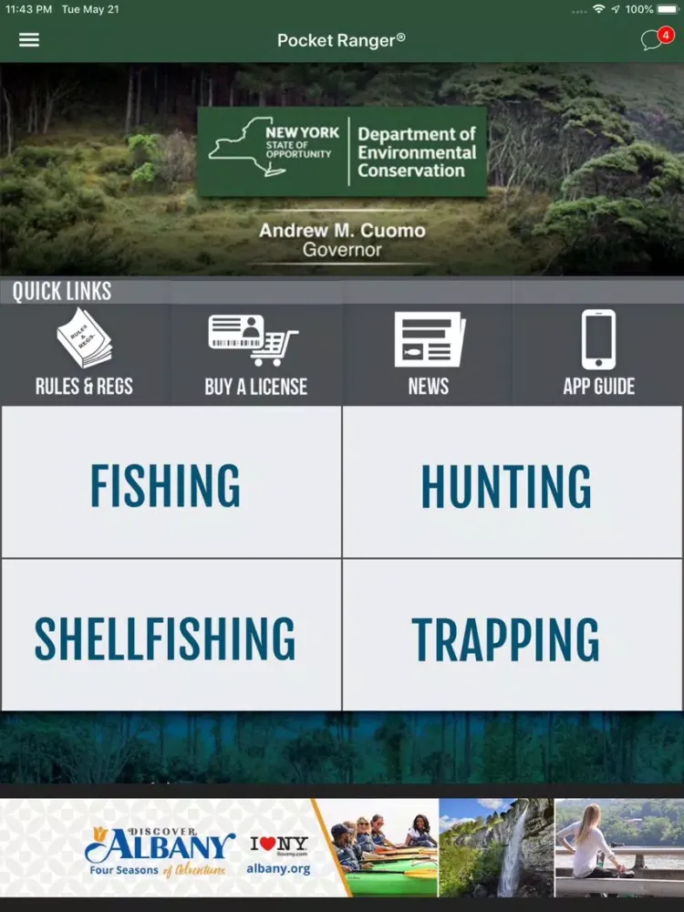 Скриншоты New York Fish and Wildlife App iPad 