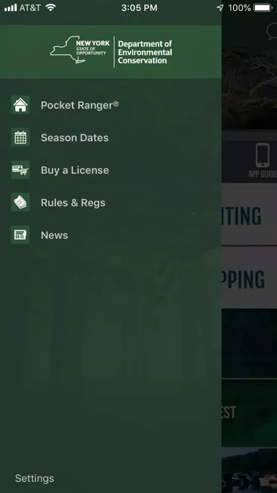 Скриншоты New York Fish and Wildlife App