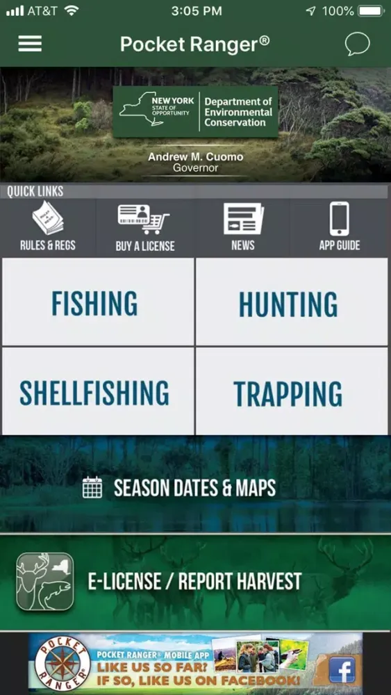 Скриншоты New York Fish and Wildlife App