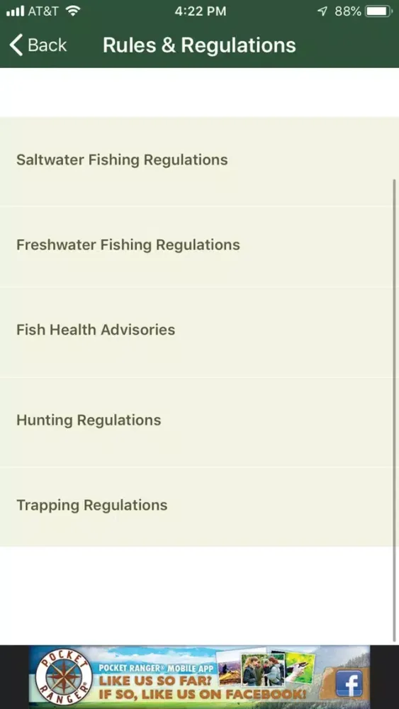 Скриншоты New York Fish and Wildlife App