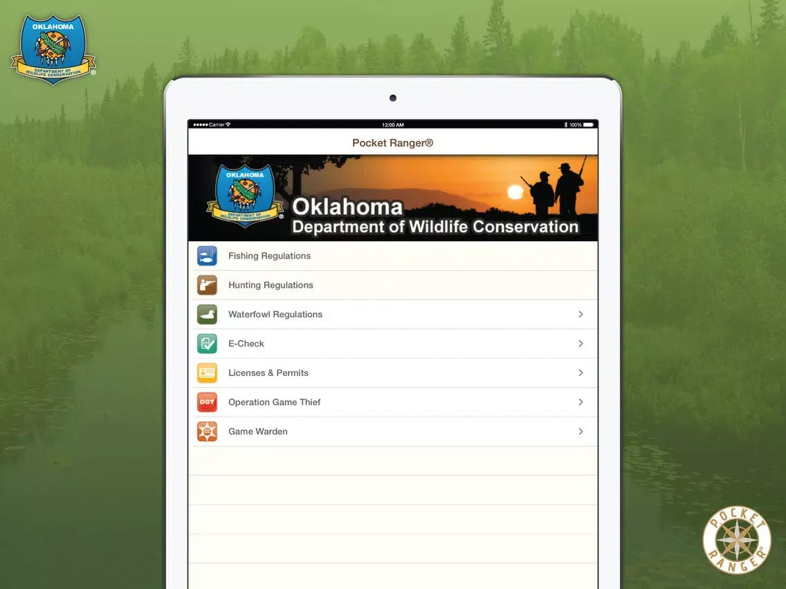 Zrzuty ekranu Oklahoma Fishing, Hunting & Wildlife Guide- Pocket Ranger® iPad 