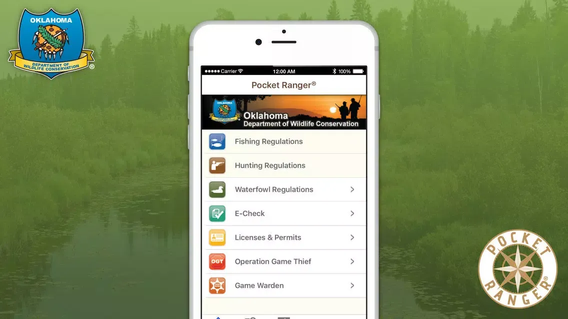 Zrzuty ekranu Oklahoma Fishing, Hunting & Wildlife Guide- Pocket Ranger®