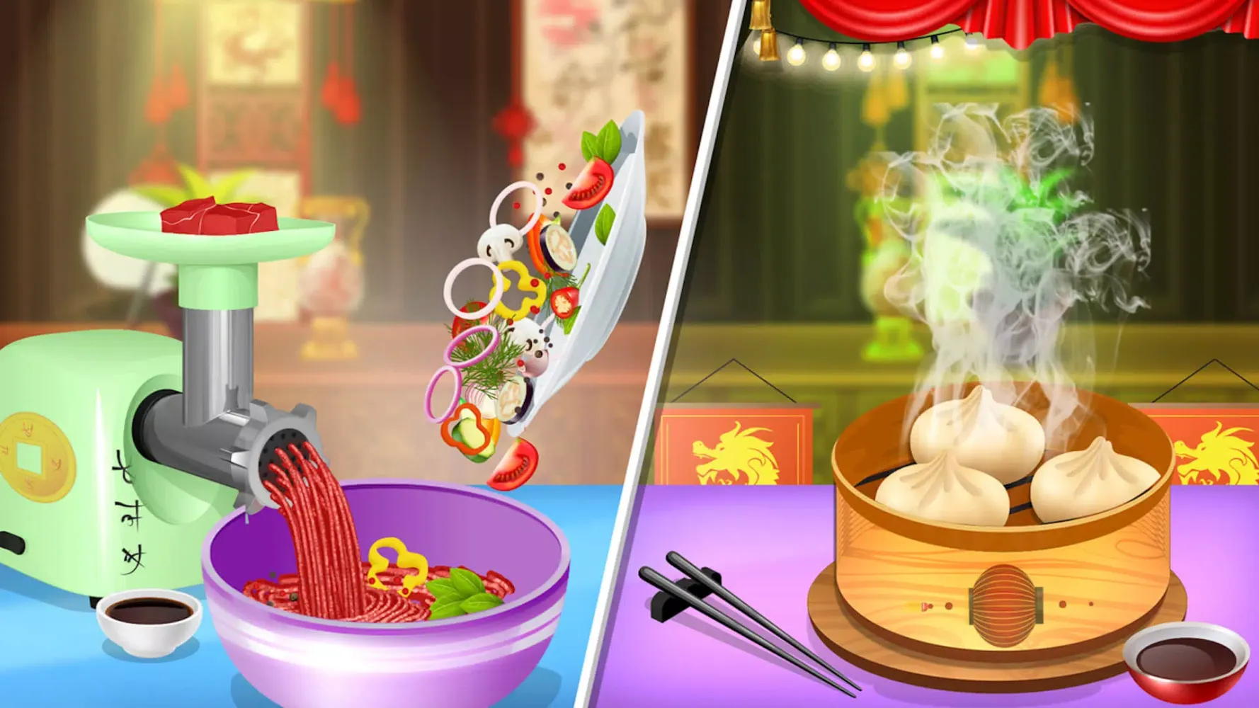 Ảnh chụp màn hình của Chinese Food Maker Chef Games