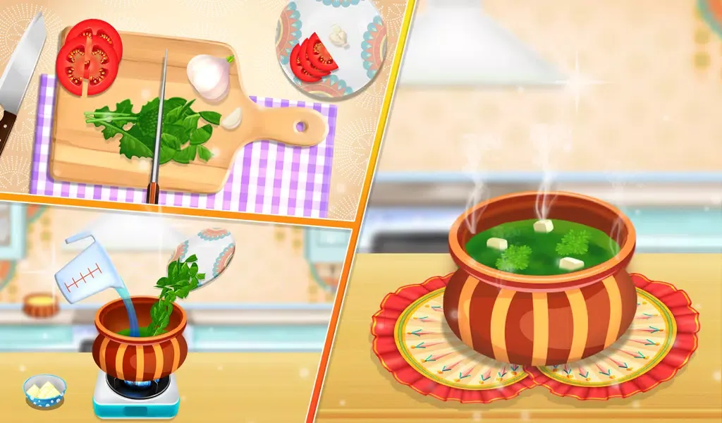 Indian Food Chef Cooking Games 스크린샷