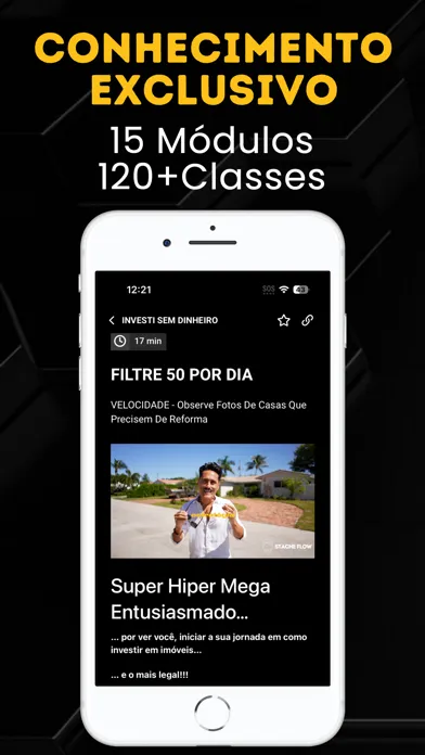 Capturas de tela do Stache Flow
