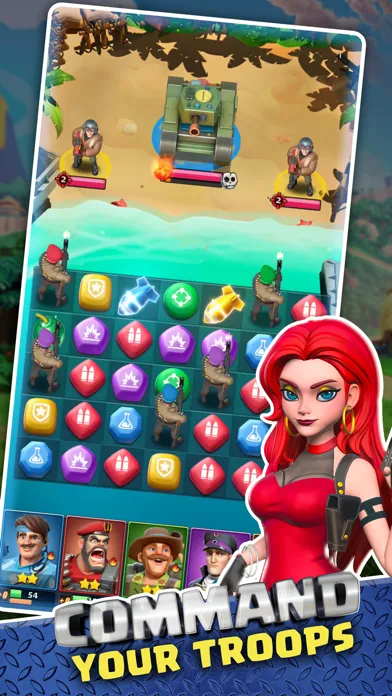 Tangkapan layar Puzzle Commander: Match 3 RPG