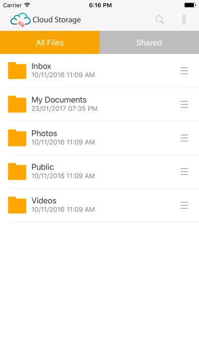 Captures d'écran de HKT Cloud Storage