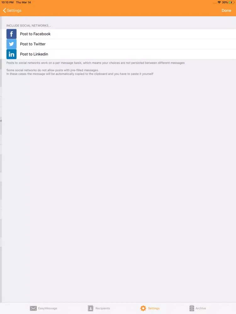 Ảnh chụp màn hình của Easy Message - Group Mass Text iPad 