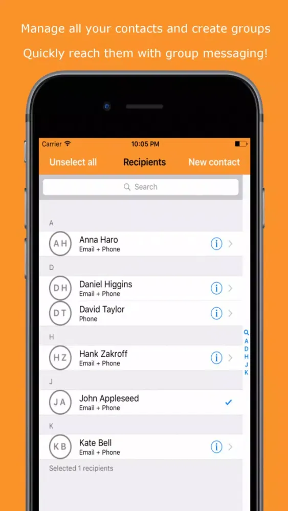 Ảnh chụp màn hình của Easy Message - Group Mass Text