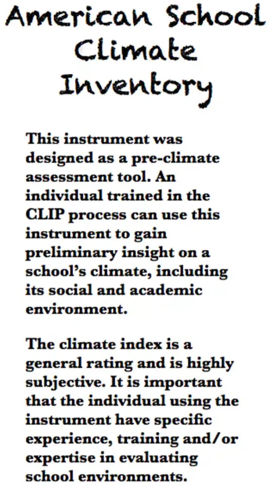 Amer School Climate Inventory سکرین شاٹس