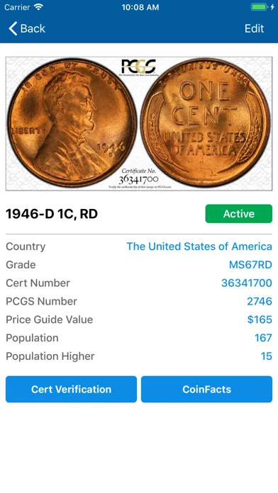 PCGS Set Registry Screenshots