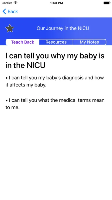 Our Journey in the NICU Screenshots