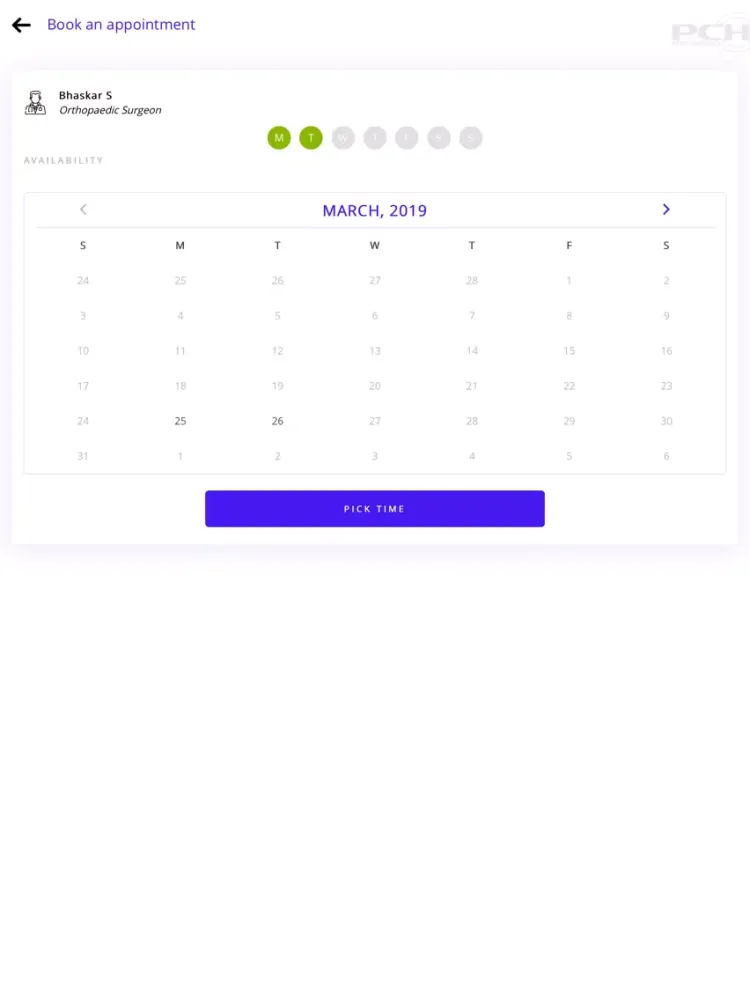Ảnh chụp màn hình của Puttur City Hospital iPad 