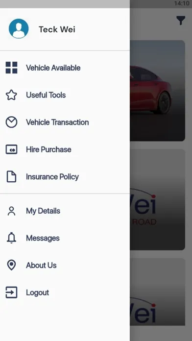 Ảnh chụp màn hình của Teck Wei - Customer
