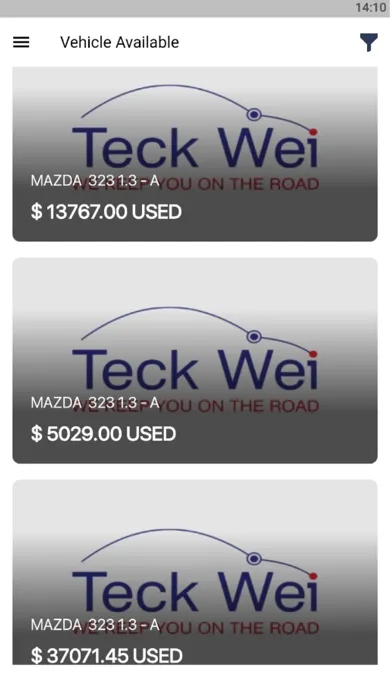 Ảnh chụp màn hình của Teck Wei - Customer