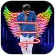 Neon Spiral Line Photo Editor