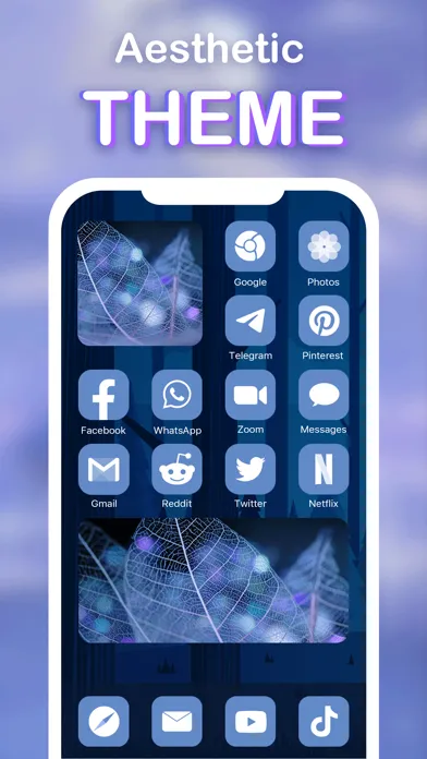 ภาพหน้าจอของ aIcon: aesthetic theme & icons