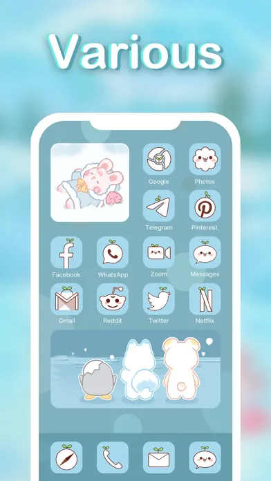 ภาพหน้าจอของ aIcon: aesthetic theme & icons