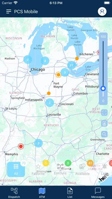 Captures d'écran de PCS Mobile TMS