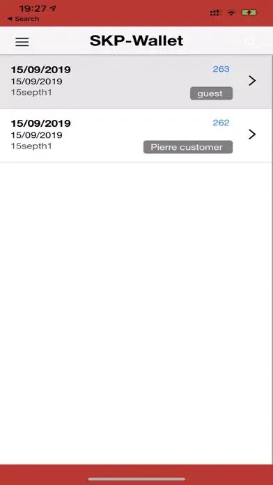 SKP WALLET. سکرین شاٹس