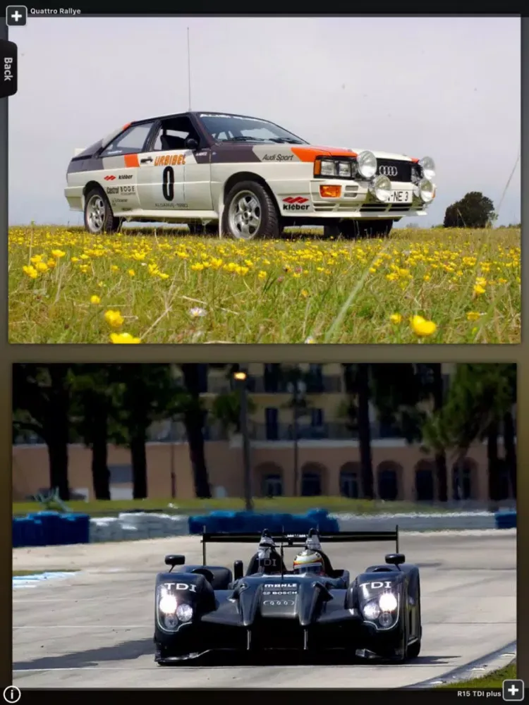 Capturas de pantalla de Audi Showroom iPad 