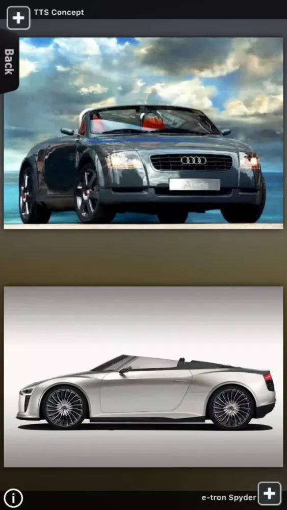 Capturas de pantalla de Audi Showroom
