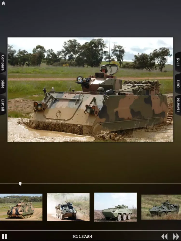 Military Armored Vehicles Info iPad 应用截图