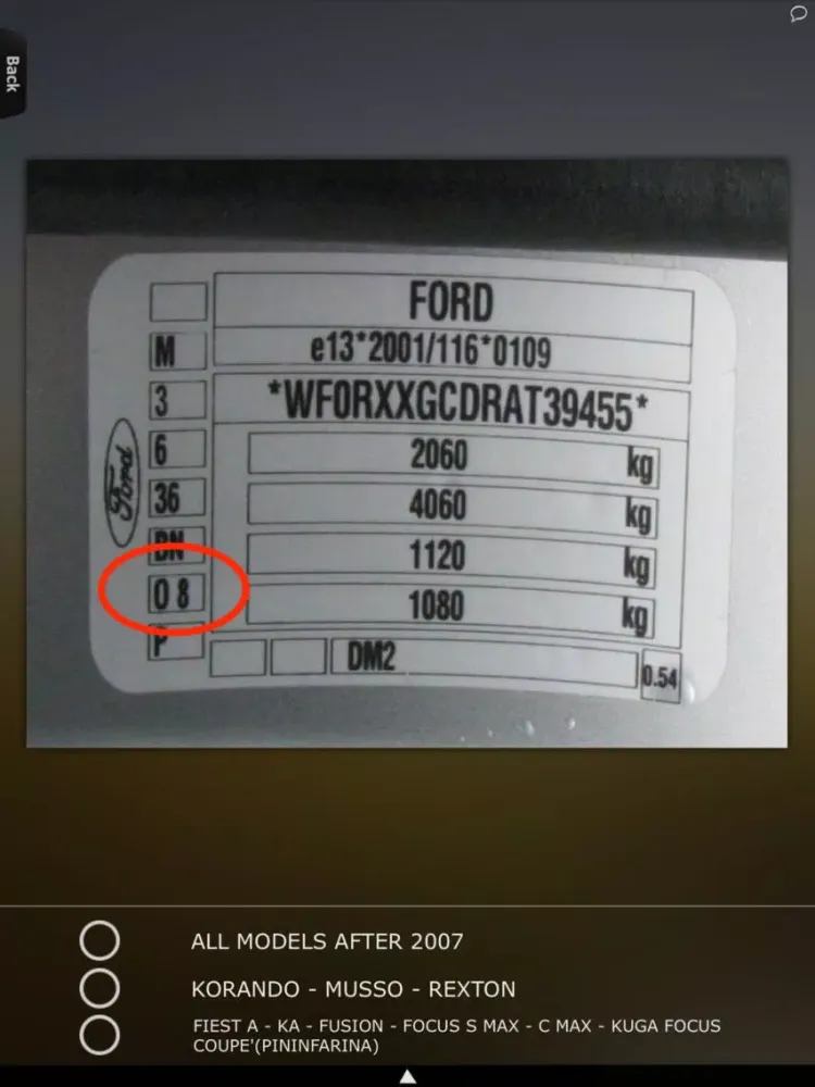 Car Color Code Locations Info iPad  স্ক্রিনশট