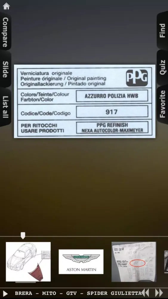 Car Color Code Locations Info স্ক্রিনশট