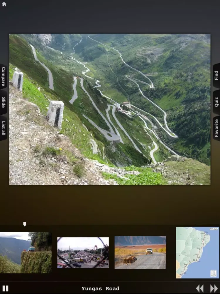Capturas de pantalla de Dangerous Roads in the World' iPad 
