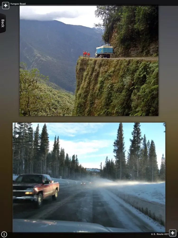 Capturas de pantalla de Dangerous Roads in the World' iPad 
