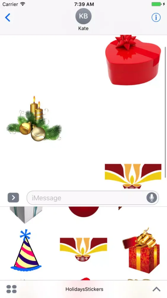 Capturas de tela do Best Holidays Pack for iMessag