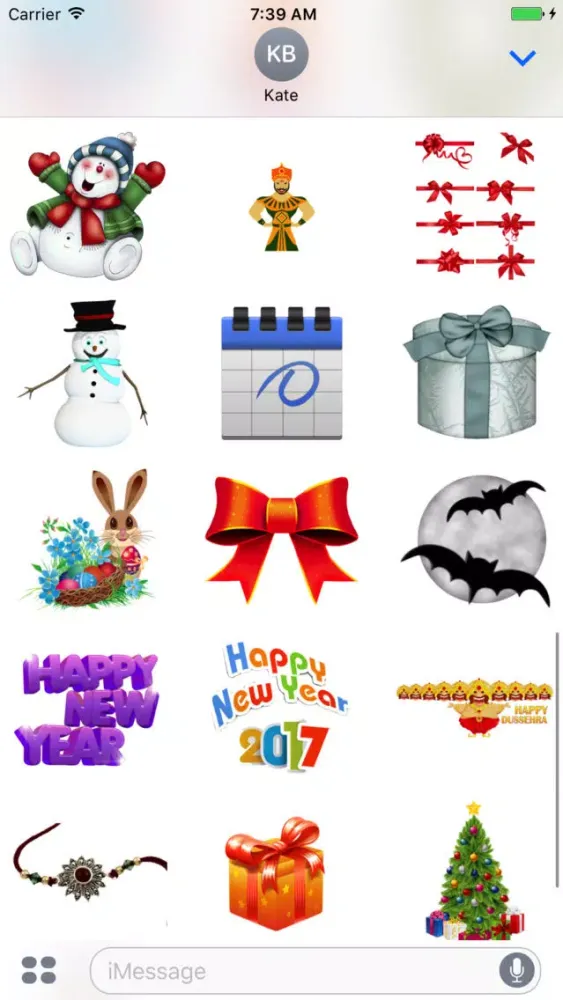 Capturas de tela do Best Holidays Pack for iMessag