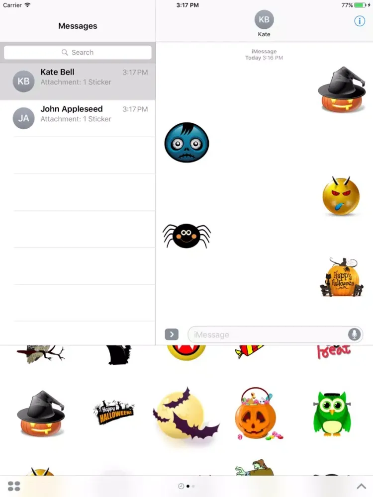 Fun Halloween Stickers + iPad  স্ক্রিনশট