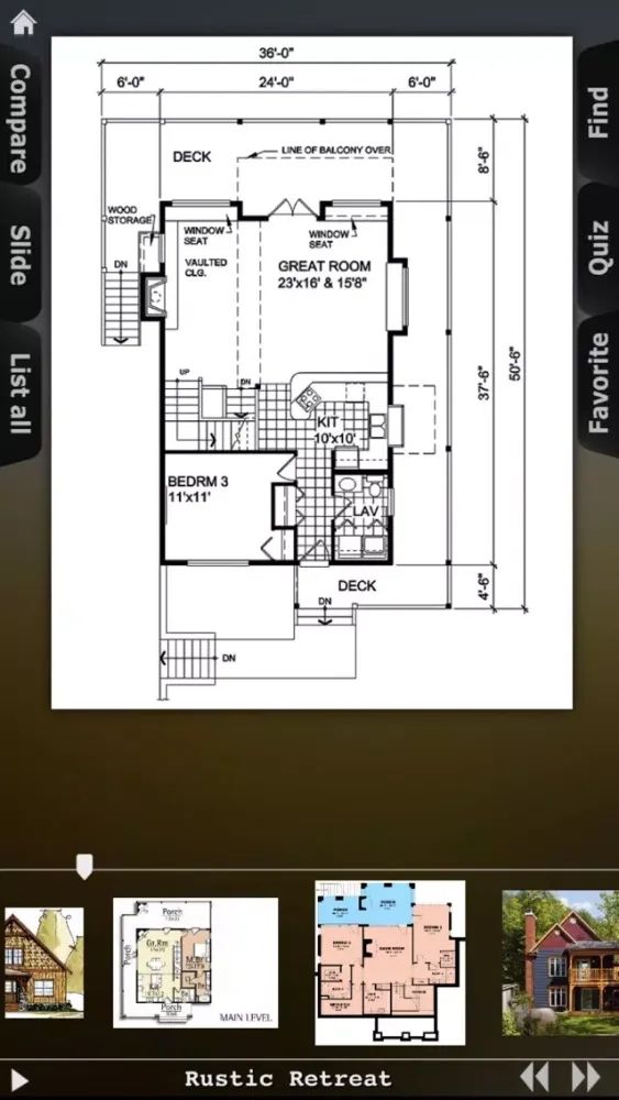 Tangkapan layar House Plans - Mountain
