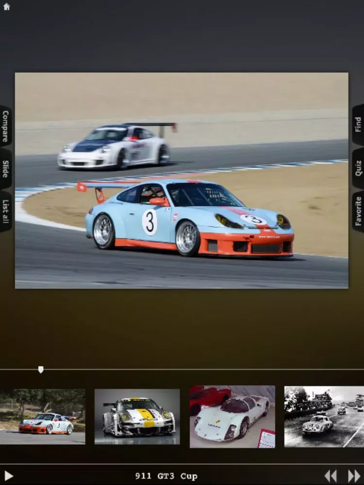 Tangkapan skrin Porsche Showroom iPad 