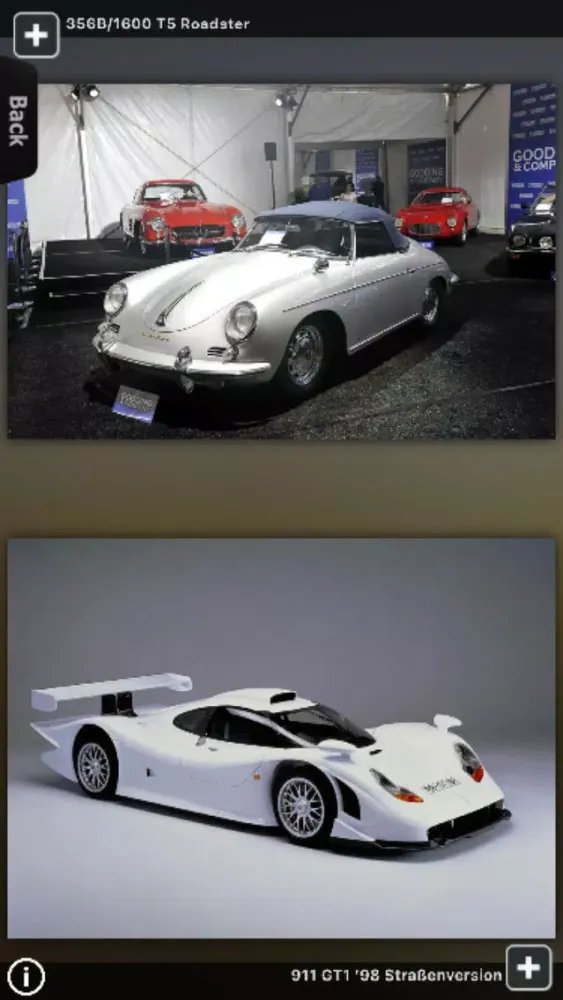 Tangkapan skrin Porsche Showroom
