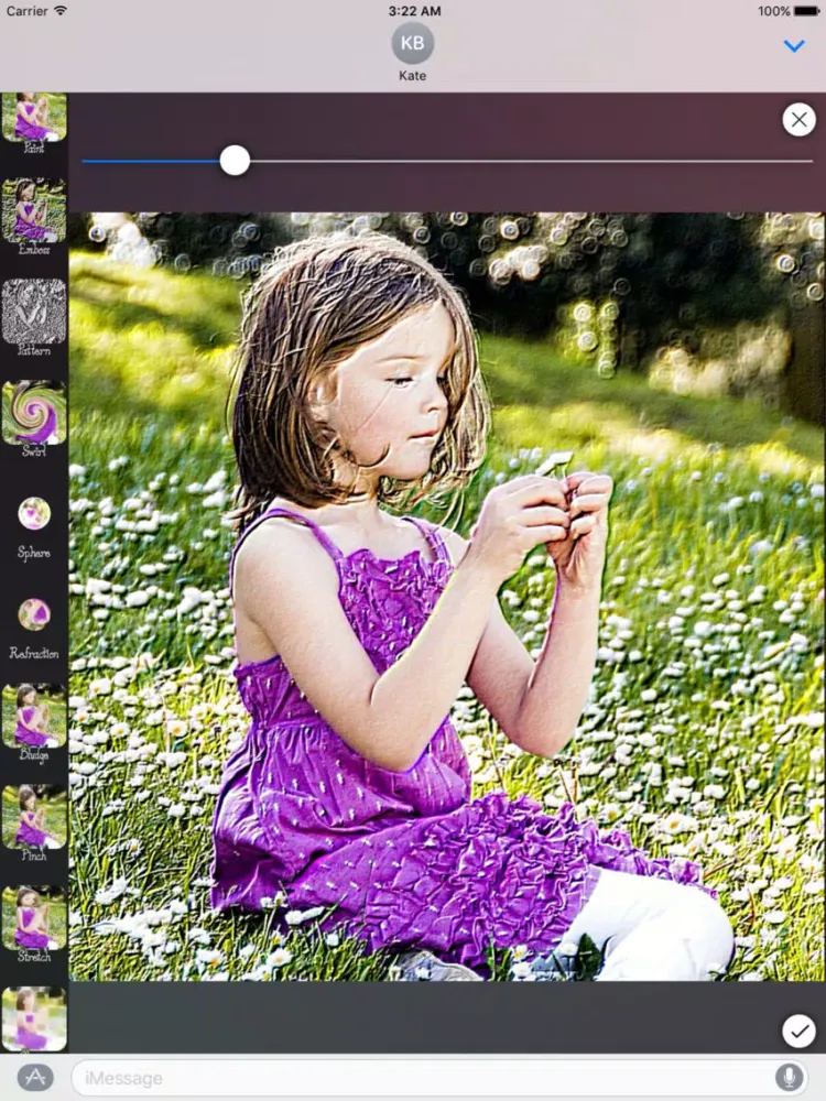 Ảnh chụp màn hình của Photo Wizard for iMessage iPad 