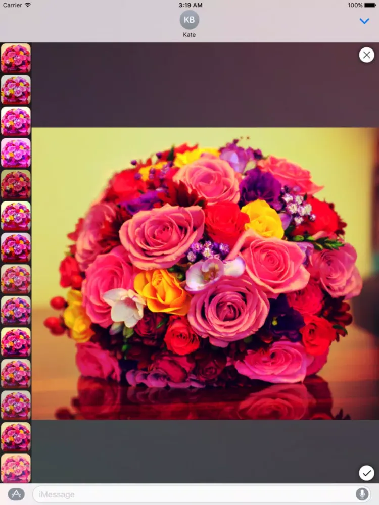 Ảnh chụp màn hình của Photo Wizard for iMessage iPad 
