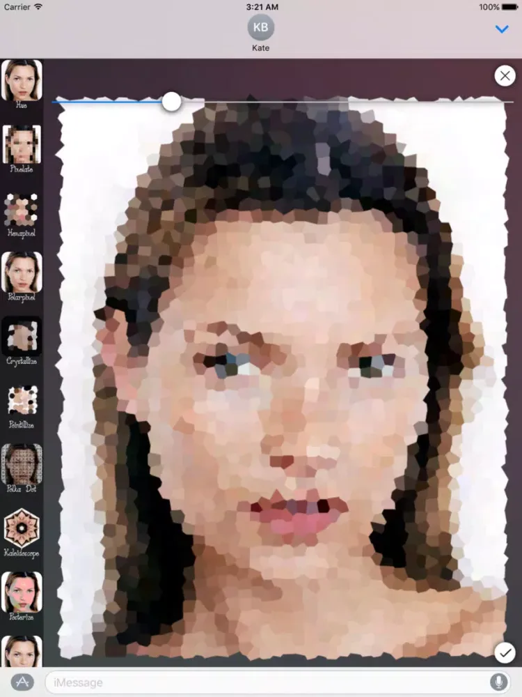 Ảnh chụp màn hình của Photo Wizard for iMessage iPad 
