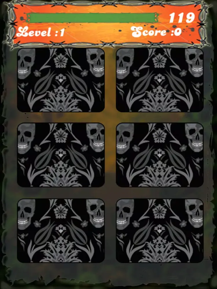 Halloween Match Game - Pairs Memory match game iPad Screenshots