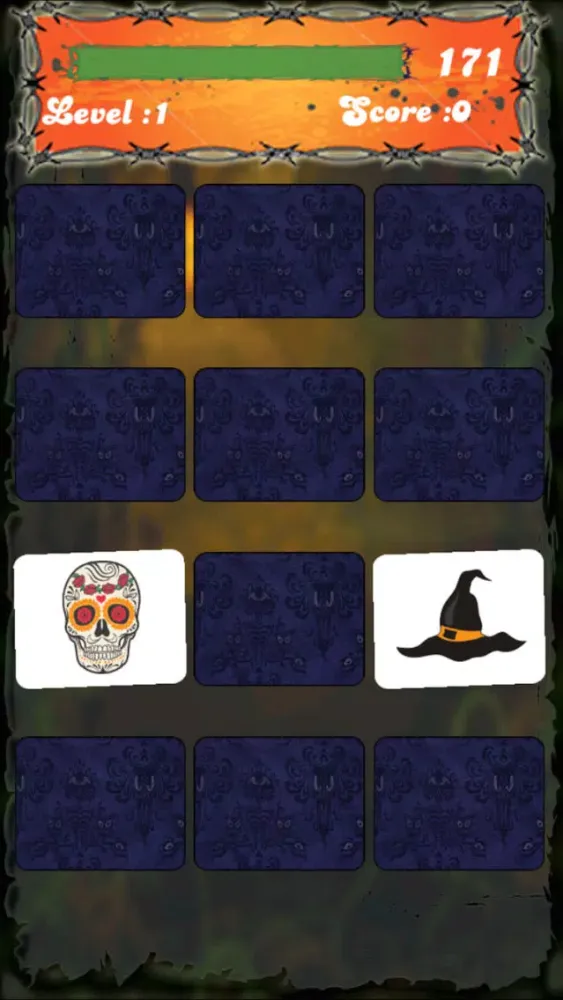 Halloween Match Game - Pairs Memory match game Screenshots