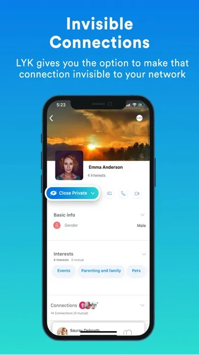 Capturas de pantalla de Private & Secure Messaging LYK