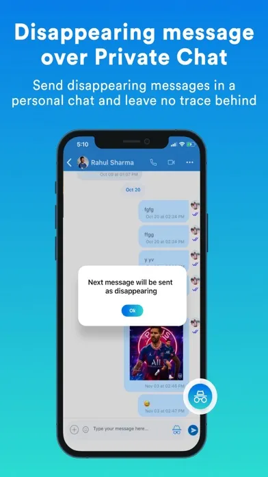 Capturas de pantalla de Private & Secure Messaging LYK